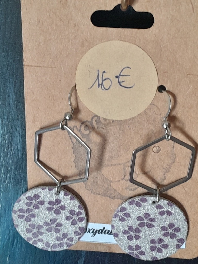 Boucles D'Oreilles Cuir (Karabela) 